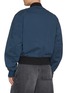 Back View - Click To Enlarge - JW ANDERSON - Contrast Collar Cotton Twill Bomber Jacket