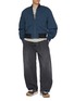 Figure View - Click To Enlarge - JW ANDERSON - Contrast Collar Cotton Twill Bomber Jacket