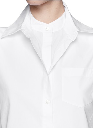 Detail View - Click To Enlarge - ALEXANDER WANG - Double layer sleeveless shirt dress