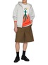 Figure View - Click To Enlarge - JW ANDERSON - Half Dip Dye Anchor Cotton Sweatshirt