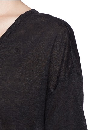 Detail View - Click To Enlarge - RAG & BONE - 'Mack' V-neck linen T-shirt