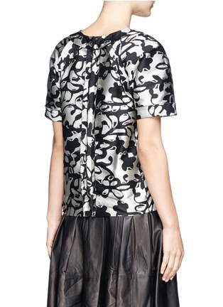 Back View - Click To Enlarge - LANVIN - Abstract floral jacquard top