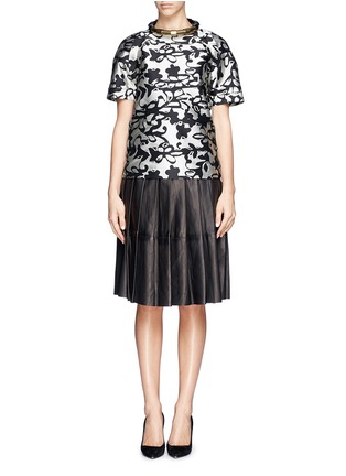 Figure View - Click To Enlarge - LANVIN - Abstract floral jacquard top