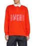 JW ANDERSON Long Sleeve Cotton Rugby Polo Top