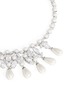 Detail View - Click To Enlarge - CZ BY KENNETH JAY LANE - Teardrop faux pearl cubic zirconia necklace