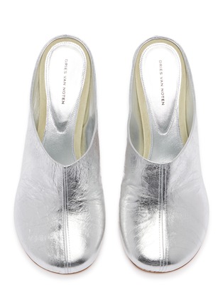 Detail View - Click To Enlarge - DRIES VAN NOTEN - 60 Heeled Leather Mules