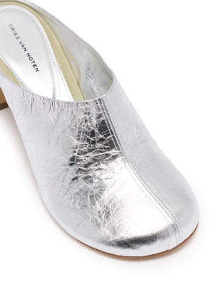 Detail View - Click To Enlarge - DRIES VAN NOTEN - 60 Heeled Leather Mules
