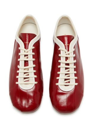 Figure View - Click To Enlarge - DRIES VAN NOTEN - Leather Ballerina Sneakers