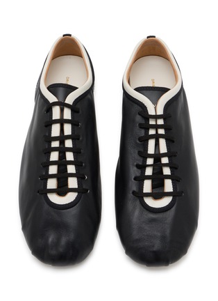 Detail View - Click To Enlarge - DRIES VAN NOTEN - Leather Ballerina Sneakers