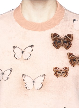 Detail View - Click To Enlarge - GIVENCHY - Butterfly print cotton sweatshirt
