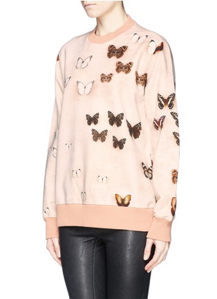 Front View - Click To Enlarge - GIVENCHY - Butterfly print cotton sweatshirt