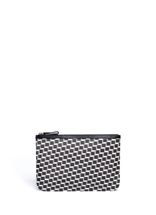 Main View - Click To Enlarge - PIERRE HARDY - Medium cube pattern zip pouch