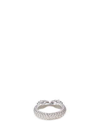 Figure View - Click To Enlarge - REPOSSI - 'Ophydienne' diamond 18k white gold small ring