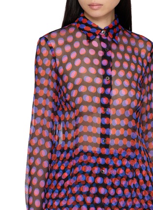  - DRIES VAN NOTEN - Cloudy Polka Dot Sheer Shirt