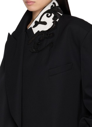 - DRIES VAN NOTEN - Bosea Embroidered Cropped Wrap Blazer