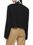 Back View - Click To Enlarge - DRIES VAN NOTEN - Bosea Embroidered Cropped Wrap Blazer