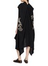 Back View - Click To Enlarge - DRIES VAN NOTEN - Ducya Embroidered Cape Dress