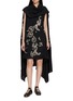 DRIES VAN NOTEN Ducya Embroidered Cape Dress