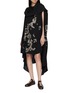 Figure View - Click To Enlarge - DRIES VAN NOTEN - Ducya Embroidered Cape Dress