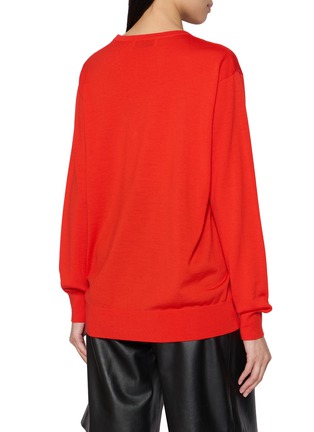 Back View - Click To Enlarge - DRIES VAN NOTEN - Tuomas Embellished V-Neck Sweater