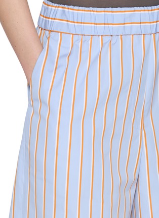  - DRIES VAN NOTEN - Pomy Striped Cotton Shorts