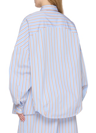 Back View - Click To Enlarge - DRIES VAN NOTEN - Casia Striped Cotton Shirt
