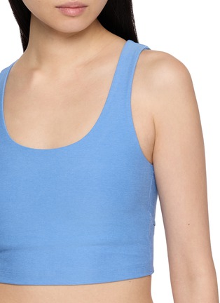  - BEYOND YOGA - Spacedye Wrap-Back Cropped Knit Tank