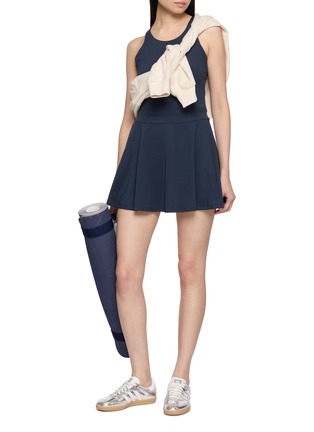 Figure View - Click To Enlarge - BEYOND YOGA - Ace Cross-Back Pleated Active Mini Dress