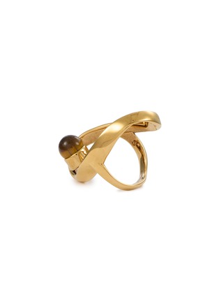 Detail View - Click To Enlarge - DRIES VAN NOTEN - Irregular Waved Ring — Size S