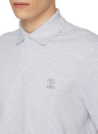 - BRUNELLO CUCINELLI - Logo Cotton Pique Polo Shirt