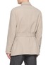 Back View - Click To Enlarge - BRUNELLO CUCINELLI - Zip Pocket Belted Coat