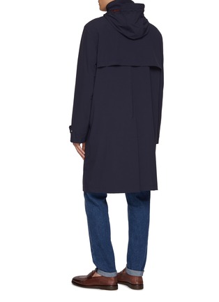 Back View - Click To Enlarge - BRUNELLO CUCINELLI - Button Zip Up Hooded Performance Coat