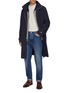 Figure View - Click To Enlarge - BRUNELLO CUCINELLI - Button Zip Up Hooded Performance Coat
