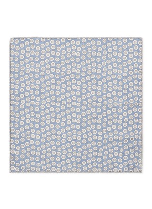 Figure View - Click To Enlarge - BRUNELLO CUCINELLI - Pattern Silk Pocket Square