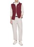 Figure View - Click To Enlarge - BRUNELLO CUCINELLI - Full Zip Hooded Water Resistant Vest