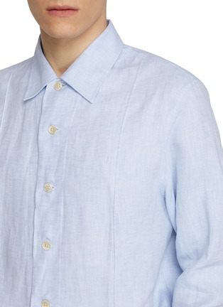  - BRUNELLO CUCINELLI - Button Down Cotton Linen Hemp Shirt