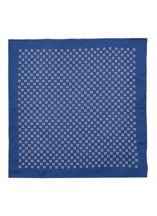 Figure View - Click To Enlarge - BRUNELLO CUCINELLI - Patterened Silk Pocket Square