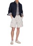 Figure View - Click To Enlarge - BRUNELLO CUCINELLI - Button Up Silk Wool Lene Shirt Jacket