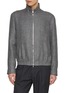 BRUNELLO CUCINELLI Zip Up Wool Silk Linen Jacket