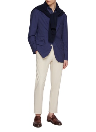 Figure View - Click To Enlarge - BRUNELLO CUCINELLI - Single Breasted Wool Blazer