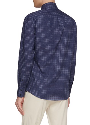 Back View - Click To Enlarge - BRUNELLO CUCINELLI - Mirco Pattern Shirt