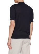 BRUNELLO CUCINELLI | Mock Neck Silk Cotton Knit Sweater | Men