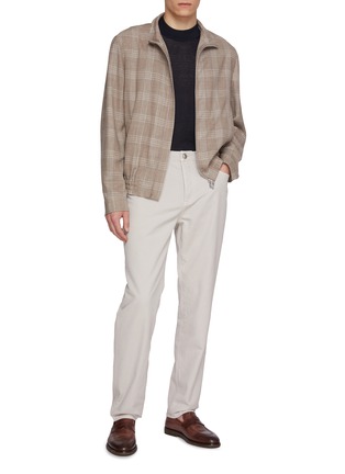 Figure View - Click To Enlarge - BRUNELLO CUCINELLI - Mock Neck Knit Sweater