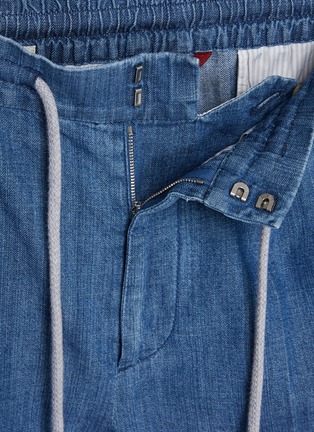  - BRUNELLO CUCINELLI - Drawstring Waist Cotton Denim Pants