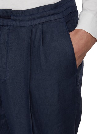  - BRUNELLO CUCINELLI - Drawstring Waist Double Pleat LinenPants