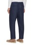 Back View - Click To Enlarge - BRUNELLO CUCINELLI - Drawstring Waist Double Pleat LinenPants