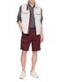 Figure View - Click To Enlarge - BRUNELLO CUCINELLI - Elasticated Drawstring Bermuda Pants