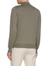 Back View - Click To Enlarge - BRUNELLO CUCINELLI - Spread Collar Knit Polo Shirt