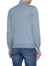Back View - Click To Enlarge - BRUNELLO CUCINELLI - Spread Collar Knit Polo Shirt