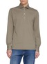 BRUNELLO CUCINELLI Long Sleeve Cotton Polo Shirt